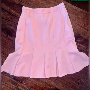 Escada Pink New Wool Pleated Skirt